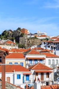 Výhľad na mesto Skopelos alebo výhľad na mesto priamo z dovolenkového domu