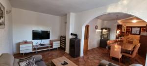 TV a/nebo společenská místnost v ubytování Apartman Luka Zadar
