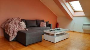 Χώρος καθιστικού στο Loft apartman