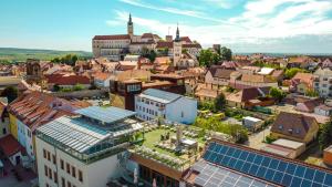 Utsikt over Mikulov, enten fra hotellet eller fra et annet sted