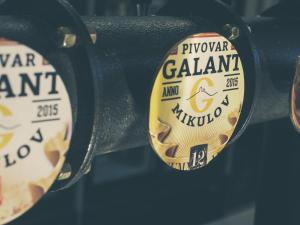 En logo, et sertifikat eller et firmaskilt på Hotel Galant Mikulov