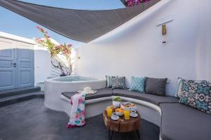Posezení v ubytování Angels Villa Santorini