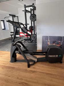 Fitness centrum a/nebo fitness zařízení v ubytování Bergglück - gemütliches Appartement am Traunsee