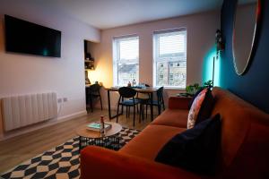 Neon Road at Park House Peterborough City Centre Apartment