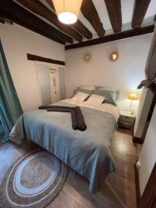 Кровать или кровати в номере Cozy flat at 10 min walk from Blois Castle