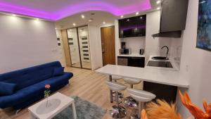 Kuchyňa alebo kuchynka v ubytovaní Fala Bałtyku Apartament Nadmotławie