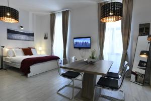 Posteľ alebo postele v izbe v ubytovaní Apartment Antiope