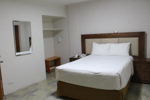 Postel nebo postele na pokoji v ubytování Hotel Adriana