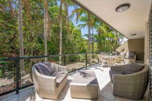 A balcony or terrace at Julians Apartments