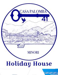 a logo for the csa palomo air holiday house at Casa Palomba 41 in Minori