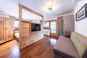 TV a/nebo společenská místnost v ubytování Landhaus Seiringer Apartments