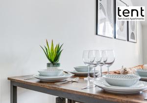Central 1 BR apt , pkg, great for long term guests的酒水