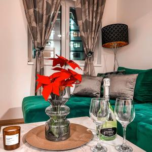 Posezení v ubytování Lux Apartman MONET