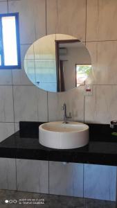 Phòng tắm tại Pousada Recanto das Maritacas