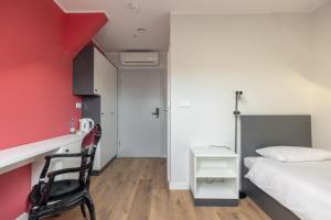 Posteľ alebo postele v izbe v ubytovaní ĄĘ Hostel Nowy Świat