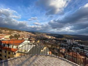 a view of a city from the top of a building at TOP SKY VIEW - Studio Panorama in Veliko Tŭrnovo