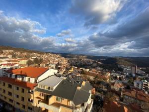 an aerial view of a city with buildings at TOP SKY VIEW - Studio Panorama in Veliko Tŭrnovo