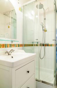 Koupelna v ubytování Levendula Apartman