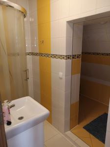 Kúpeľňa v ubytovaní Domek Widokówka