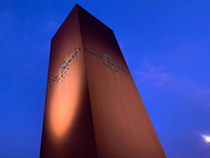 a tall building with a sign on the side of it at Gran Paradiso Hotel Spa in San Giovanni Rotondo +37 photos