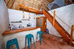 Dapur atau dapur kecil di Casa Coconut