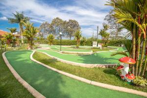 Κήπος έξω από το Hotel Campestre las Camelias