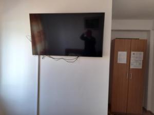 TV a/nebo společenská místnost v ubytování Pensiunea Anda