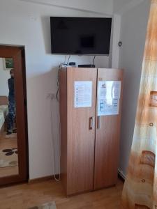 Kuchyň nebo kuchyňský kout v ubytování Pensiunea Anda