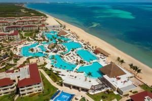 an aerial view of the resort and the beach at Moon Palace Cancun - All Inclusive in Cancún