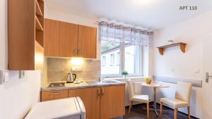 Kuchyň nebo kuchyňský kout v ubytování Hotel&Wellness Knížecí rybník