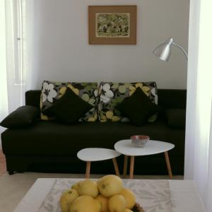 Posezení v ubytování Lovely apartment in old part of Vis