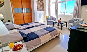 Posteľ alebo postele v izbe v ubytovaní Ferienwohnung LILLY - Costa Calma - Pool - Meerblick