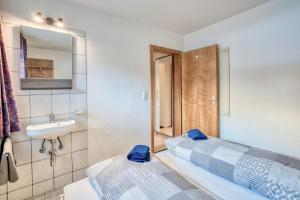 Et badeværelse på Haus Heimat & Appartement