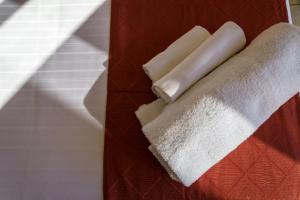 Letto o letti in una camera di Hotel Tirreno
