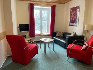TV a/nebo společenská místnost v ubytování Skiresort Pec Poustevnik