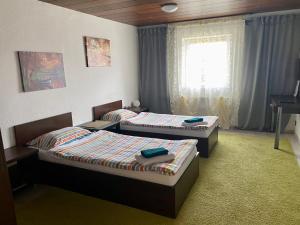 Postel nebo postele na pokoji v ubytování RIEDWIRTSHAUS