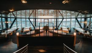 Predel za sedenje v nastanitvi Scala Turm Hotel Restaurant