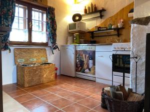 A kitchen or kitchenette at Ferienhaus FRIEDLHOF