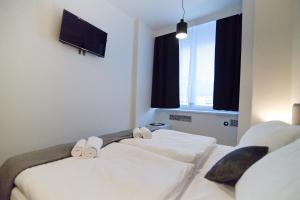 Ένα ή περισσότερα κρεβάτια σε δωμάτιο στο Hotel U Ševce
