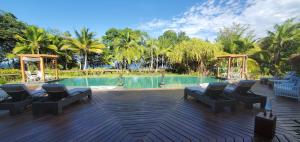 The swimming pool at or near Nayara Bocas del Toro