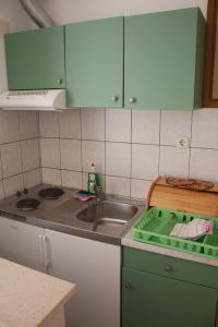 Kuchyň nebo kuchyňský kout v ubytování Apartment and Room Silvana