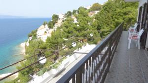 Balkón nebo terasa v ubytování Stanici beach apartments