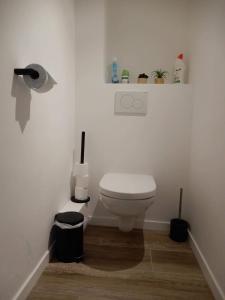 Ванная комната в Gelijkvloers zeezicht appartement Sterckx
