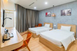 Postel nebo postele na pokoji v ubytování Maya Hotel 3