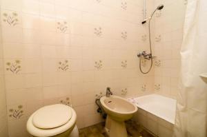 トルステノにあるApartments Ankaのバスルーム(トイレ、洗面台、バスタブ付)