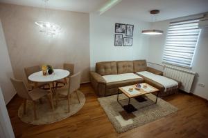 Istumisnurk majutusasutuses Apartman Vesna