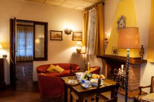 Svetainės erdvė apgyvendinimo įstaigoje Hotel Melecchi