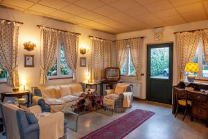 Svetainės erdvė apgyvendinimo įstaigoje Hotel Melecchi