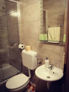 Phòng tắm tại Guesthouse Gligora