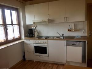 Küche/Küchenzeile in der Unterkunft Gästehaus & Ferienhof Hüfner